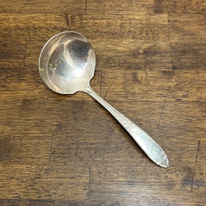 Vintage National Silver King Edward Såsslev, Försilvrad Bestick Ersättning, Mönster från 1936
