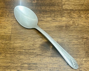 Vintage Atomic Starburst Spoon, Washington Forge Place Oval Soup Spoon, WAF13 Stainless Steel Replacement Flatware
