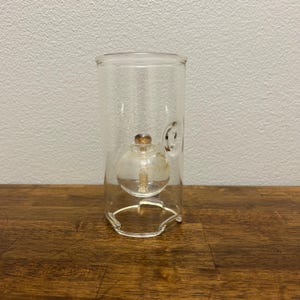 Wolford Vintage Hand Blown Glass Oil Lamp