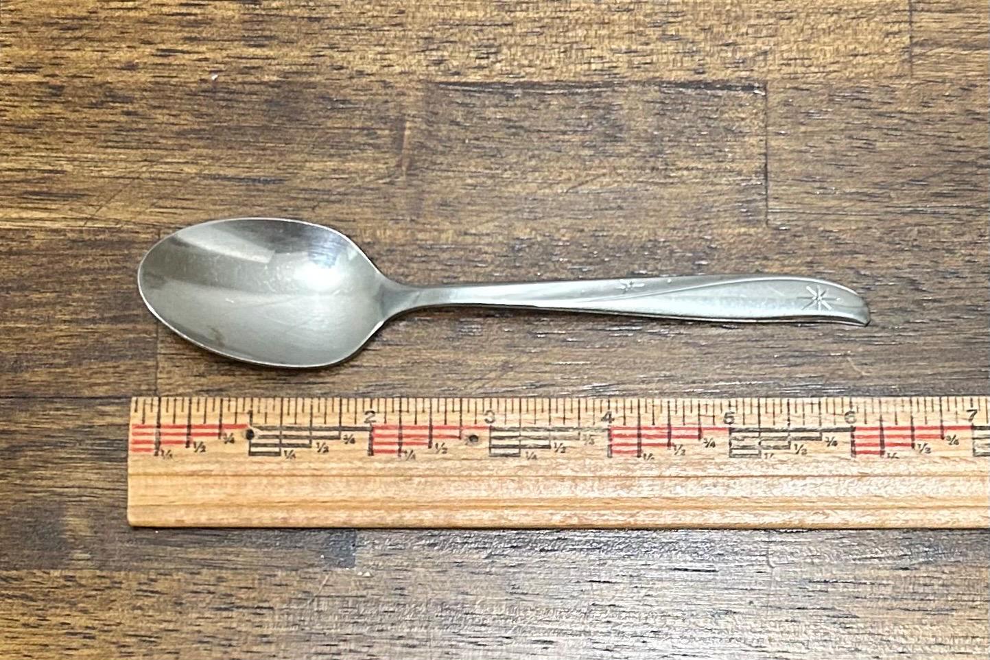 Vintage Oneida Twin Star Pierced Spoon, Dessert Server, Fork or