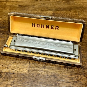 Vintage Hohner The 64 Chromonica Harmonica, 4 Octave Pro Model, Made in Germany, Original Case