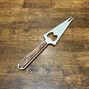 Wood Handle Vintage Bottle Opener, Cheese Knife, Made in Japan