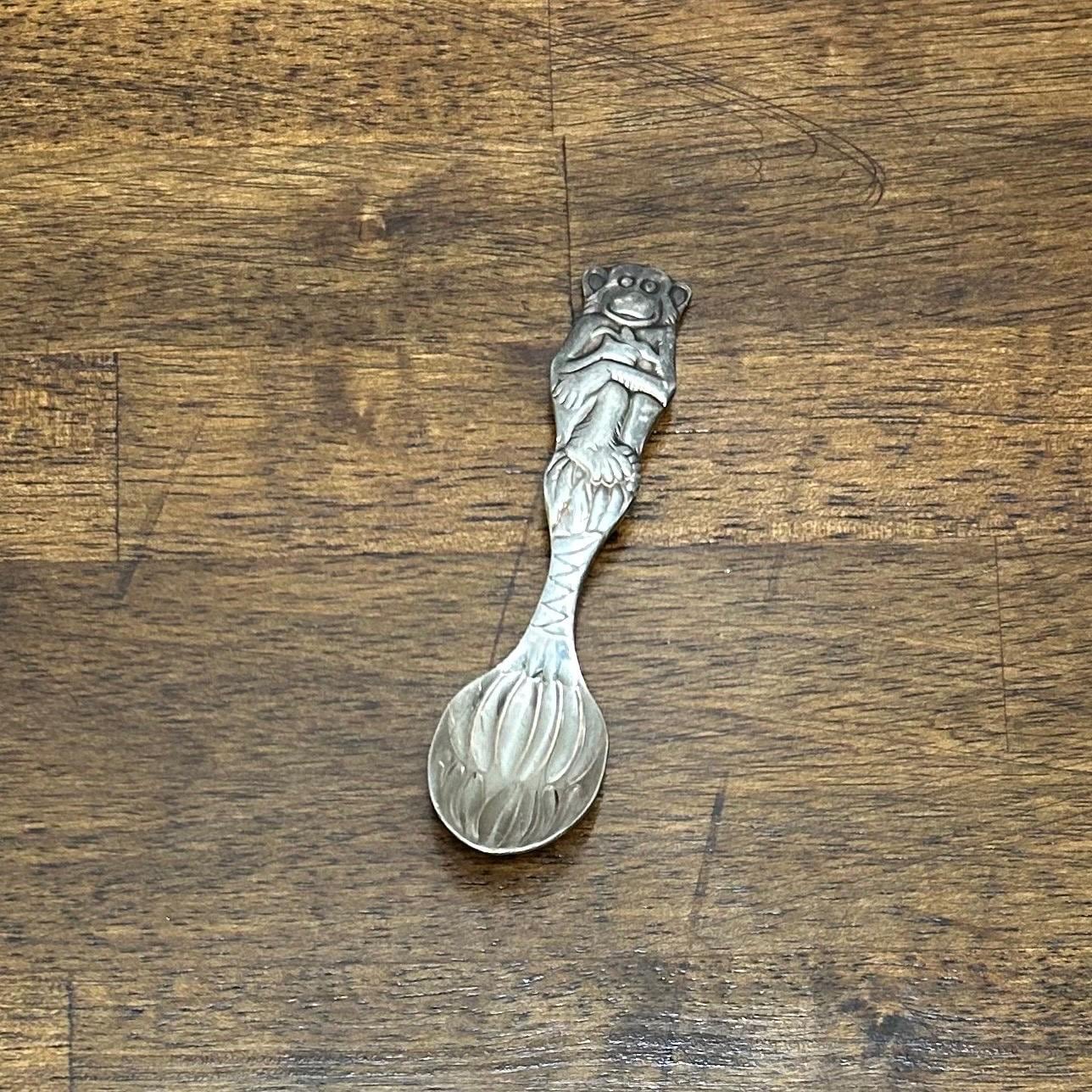 Reed & Barton Vintage Silver Safari Monkey Baby Spoon
