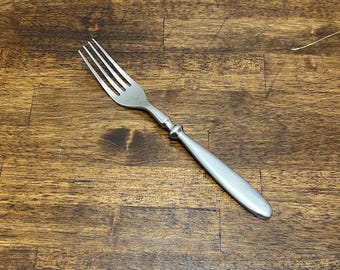 Tenedor de espejo vintage Hampton Forge Bistro, repuesto de cubiertos de acero inoxidable