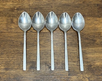 Sterling Silver Demitasse Spoons Set of 6 in Box Sheffield 1930