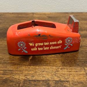 Vintage Orange Tape Dispenser - Etsy