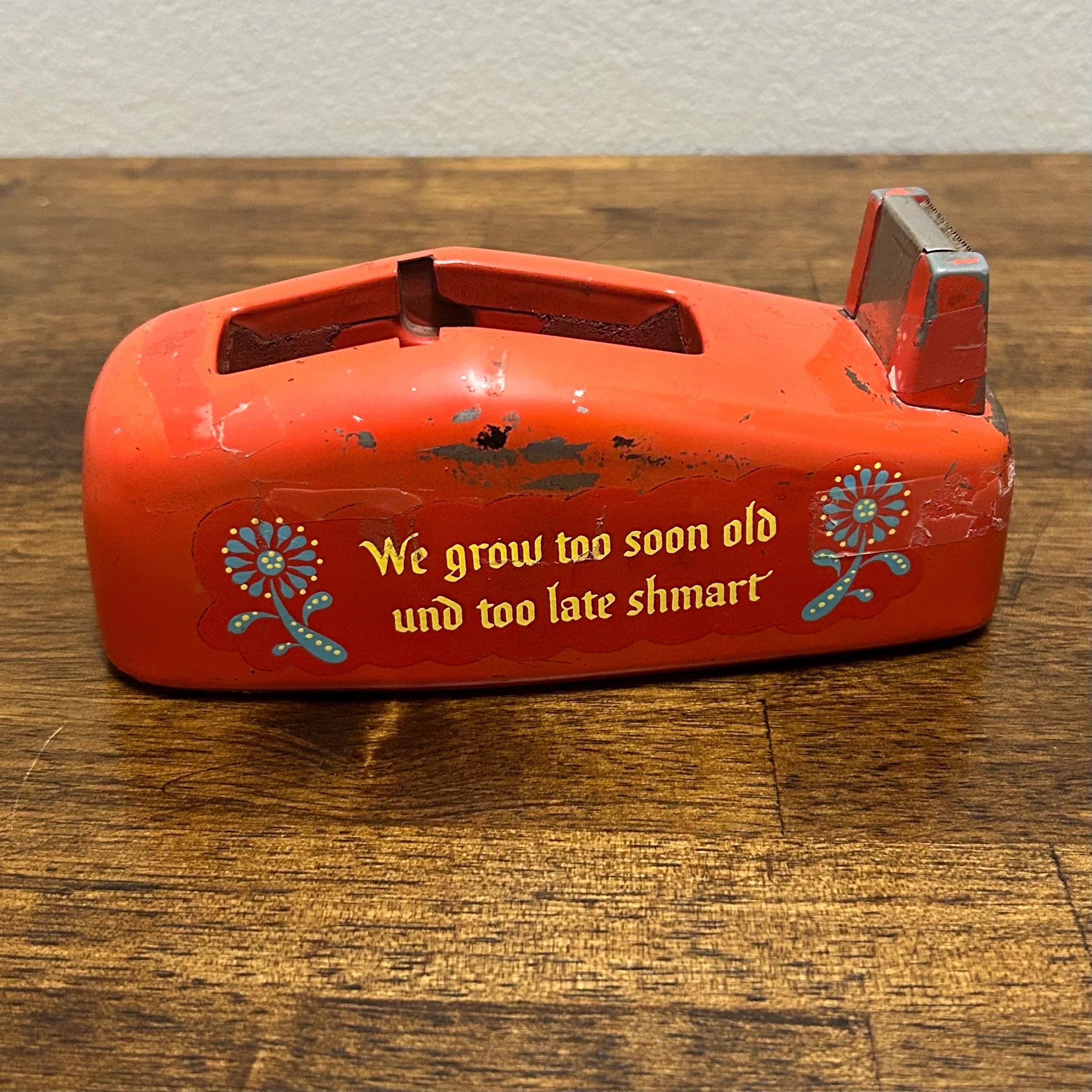 Vintage Orange Tape Dispenser - Etsy