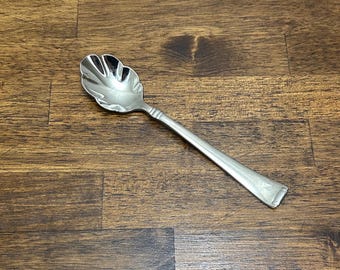 Cuchara de azúcar vintage Zwilling J.A. Henckels Angelico, cubertería de acero inoxidable, cuchara de repuesto para servir.