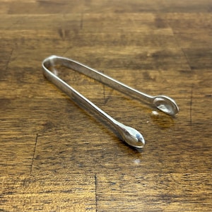Vintage Silverplate Simple Elegant Sugar Tongs