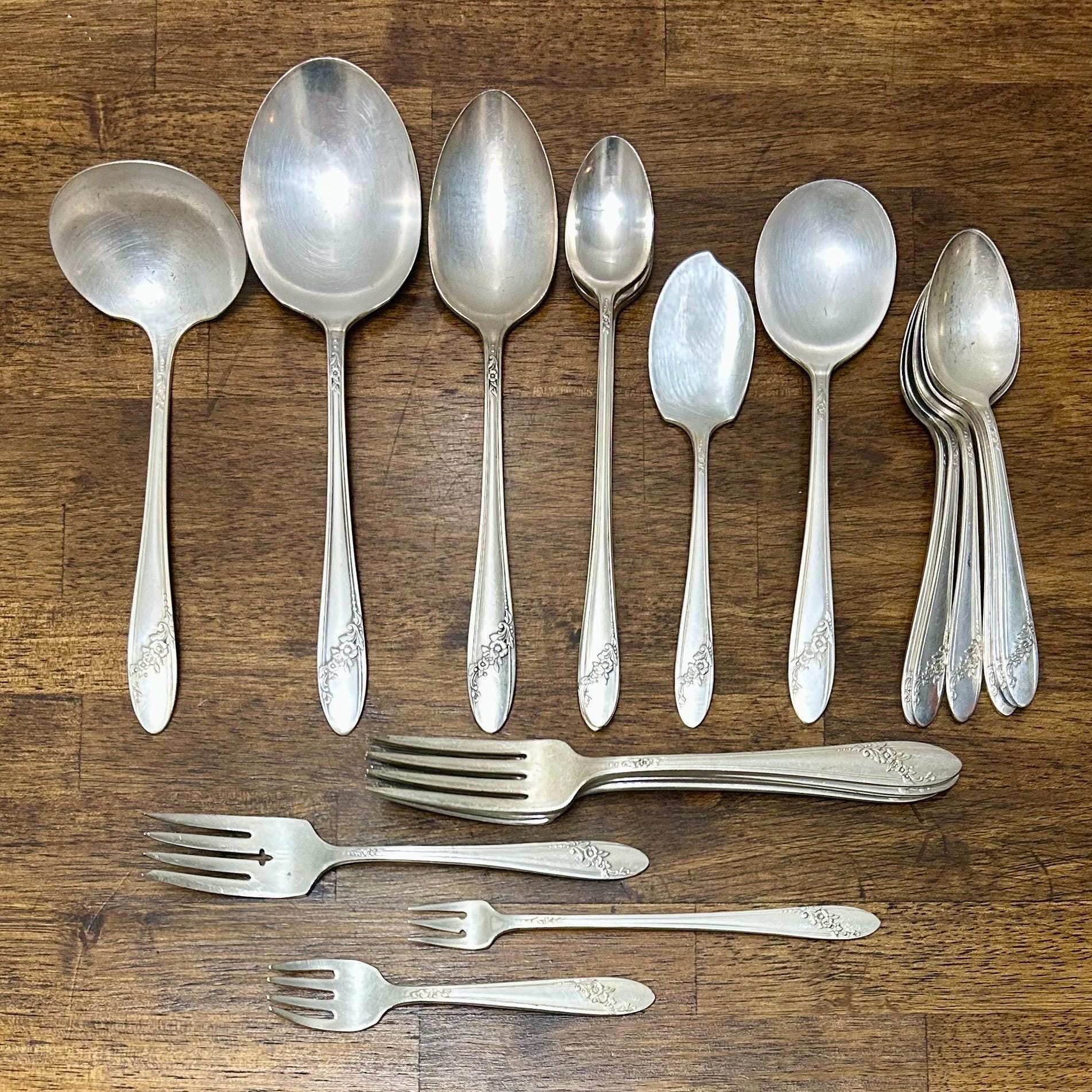 Vintage Oneida Queen Bess II Silverplate Iced Tea Spoon, Teaspoon