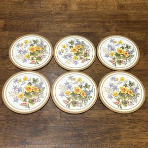 Pimpernel Vintage Wildflowers Coasters, Set of 6