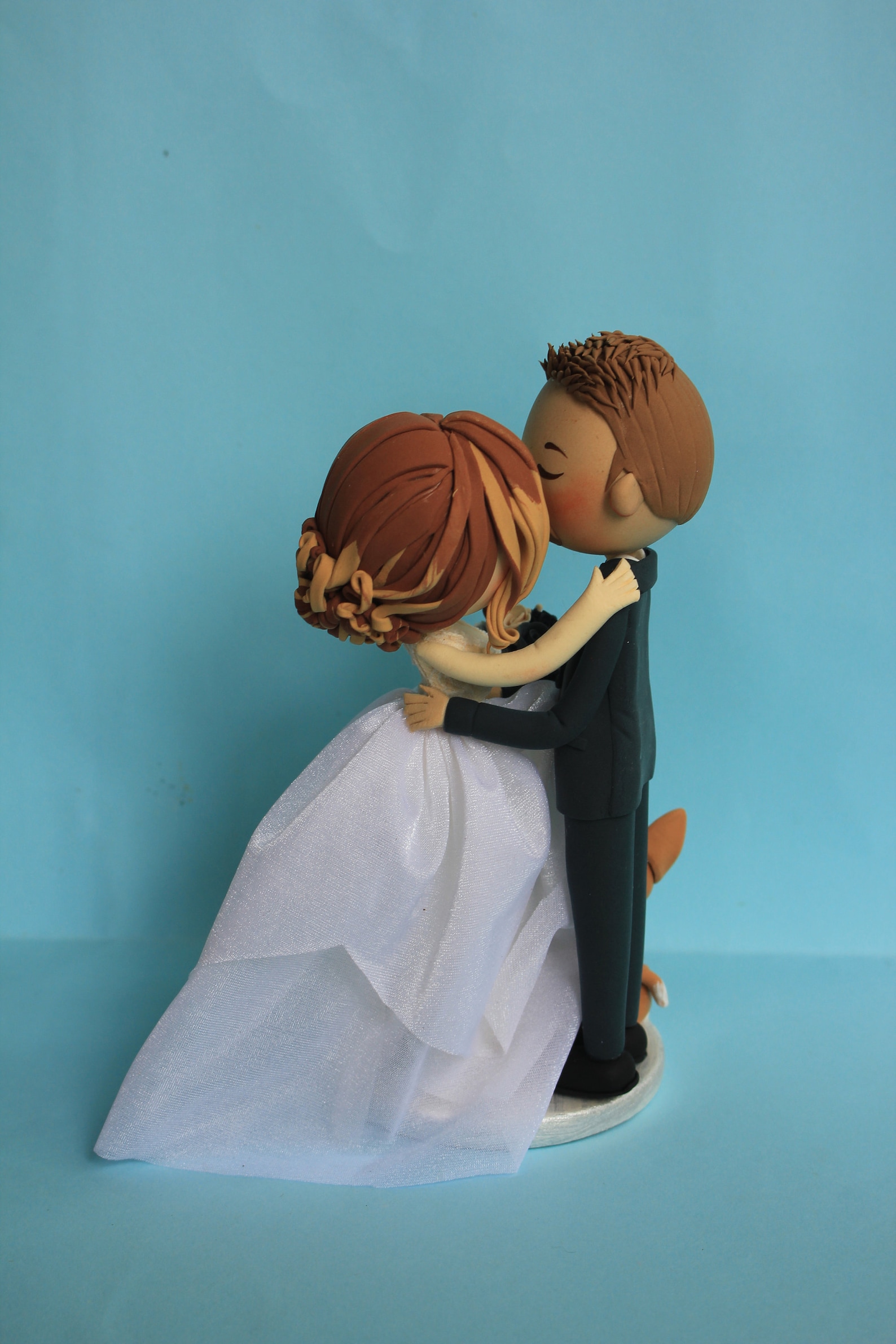 Kissing Wedding Cake Topper Wedding Cake Topper With Pet Etsy