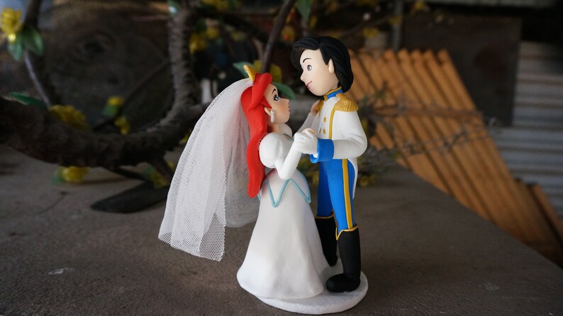 Ariel Prince Eric Fairytale Wedding Cake Toppers Disney Little