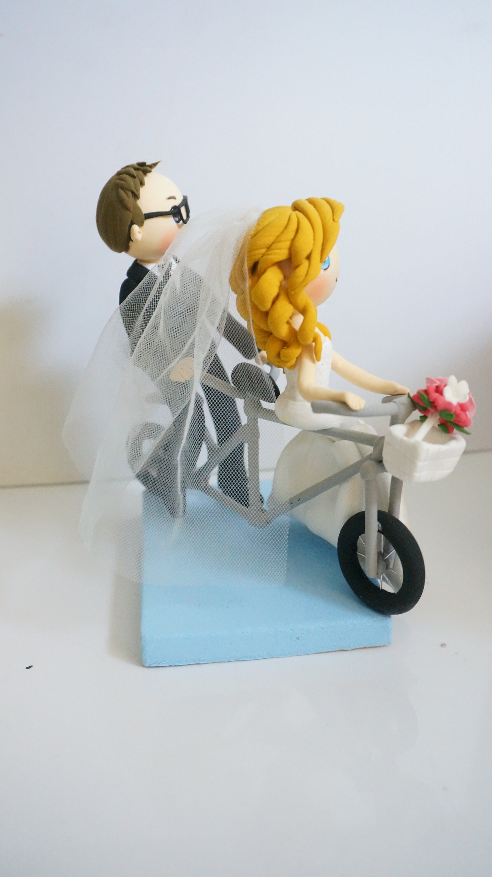 Tandem bike wedding cake topper personalized wedding cake Etsy