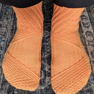 Mönster för stickning av patchworkstrumpor