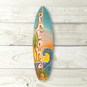 Haleiwa Surfboard - Beach, Tropical, Surf, Art, Hawaii Wall Haleiwa Surfboard - Beach, Tropical, Surf, Art, Hawaii Wall
