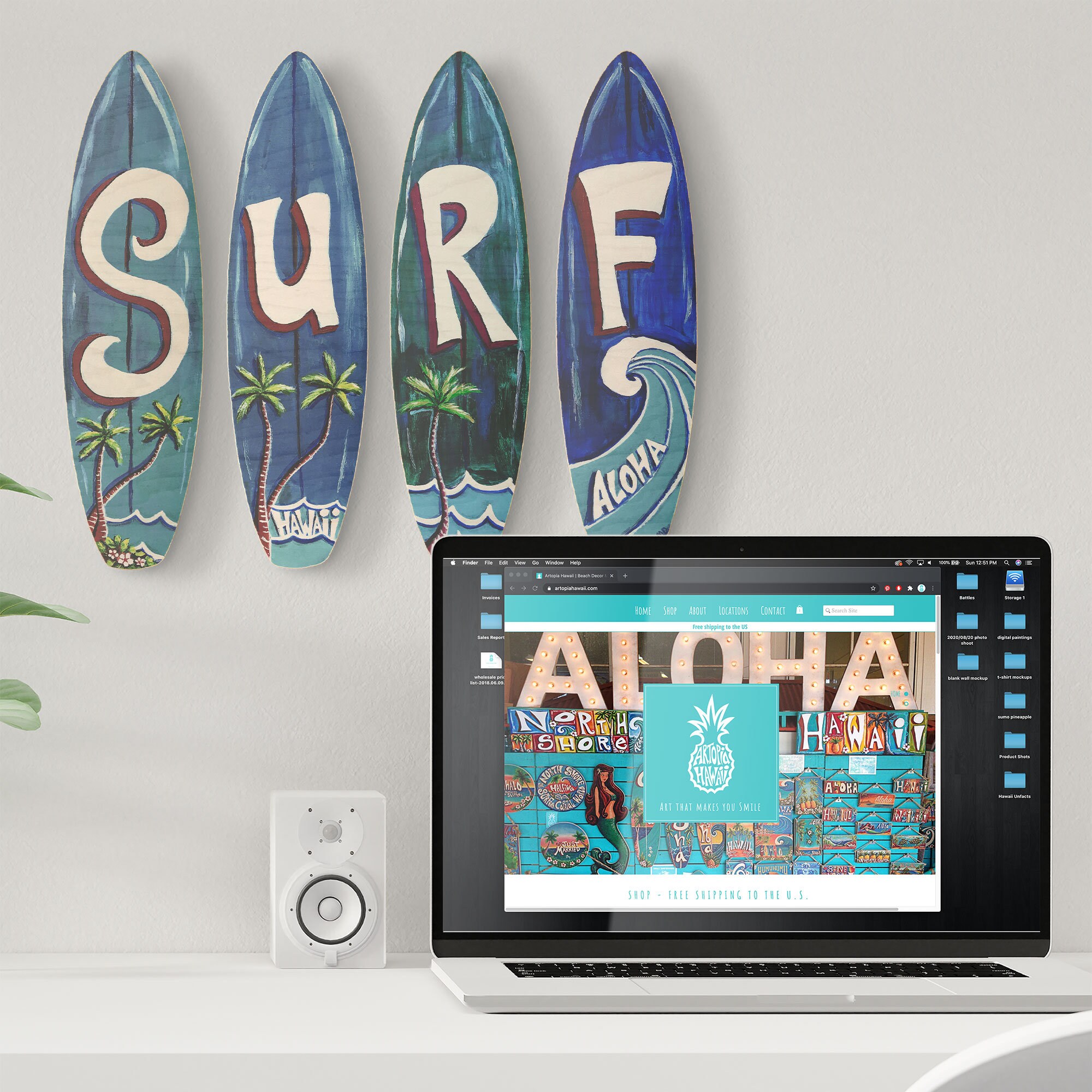 Surf Surfboard Set - Surf,aloha, Hawaii on Cute Surfboard Surf Surfboard Set - Surf,aloha, Hawaii on Cute Surfboard