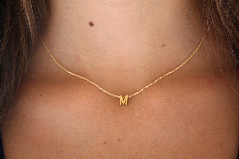 Personalized Letter Necklace14k Goldfill Necklace Initial Etsy