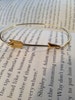 Arrow Bangle Bracelet- Simply Gold Arrow- Bridesmaids Gifts- Minimalist Jewelry- Gold Casual Jewelry 