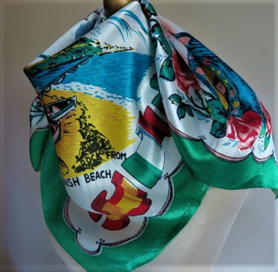 GIBRALTAR scarf, THE ROCK souvenir, vintage trave… - image 2