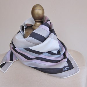 Fendi scarf, summer neckerchief, silk and cotton. image 1