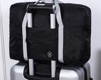 Hopfällbara handbagageväskor Stor förvaringsväska Lätt multifunktionell flygplansduffelväska Nylon Weekendtotes