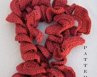Crochet Pattern Spiral Scarf Digital Download
