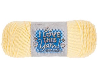 I Love This Yarn - Buttercup - 7 ounces - Yellow Acrylic Yarn