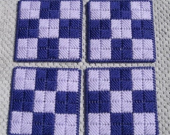 Coasters - Purple and Lavender - Set of 4 - Double Thick Mug Mats