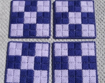 Coasters - Purple and Lavender - Set of 4 - Double Thick Mug Mats