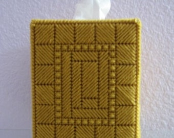 Gold Tissue Box Cover  - Boutique Size Tissue Topper