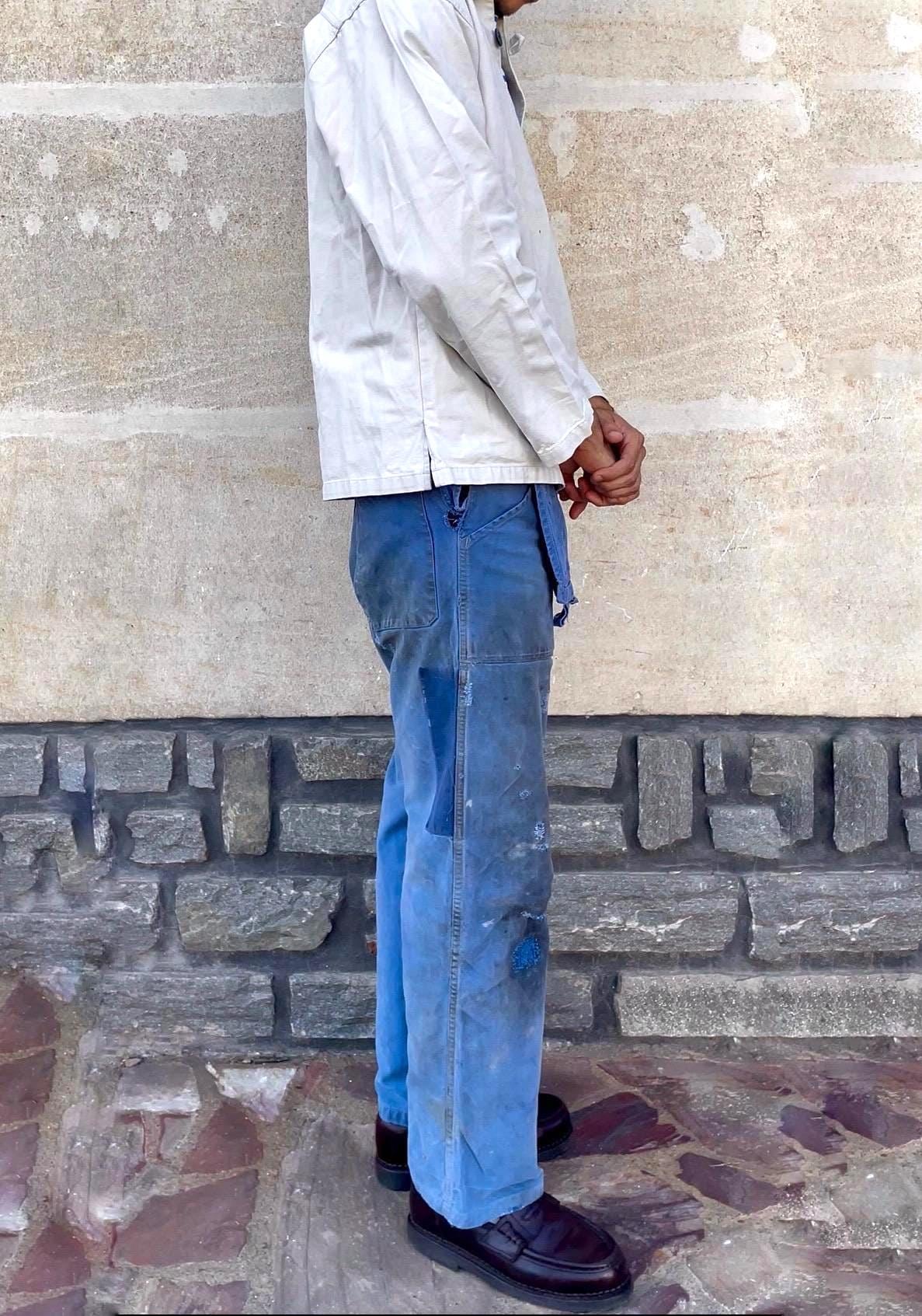 Pantalon De Travail Bleu NEUF, Taille 50, 100% Coton, Marque Le Cèdre, Sobre Et Solide
