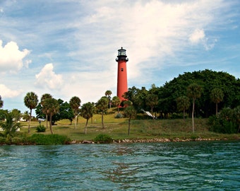 Jupiter Lighthouse  Lighthouse Photo  Lighthouse Print  Free US Shipping  MVMayoPhotography