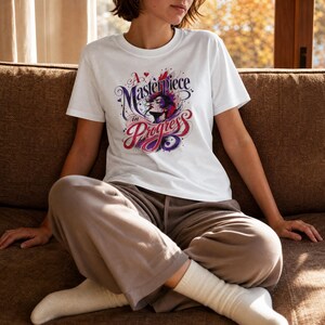 Masterpiece in Progress T-shirt | Artistic Portrait of the Evolving Woman
