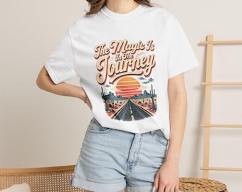 Journey T-Shirt, 100% Ring-Spun Cotton Desert Sunset Graphic Tee