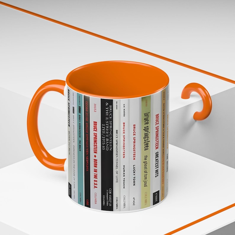 Bruce Springsteen CD Albums Collection Accent Mug image 15