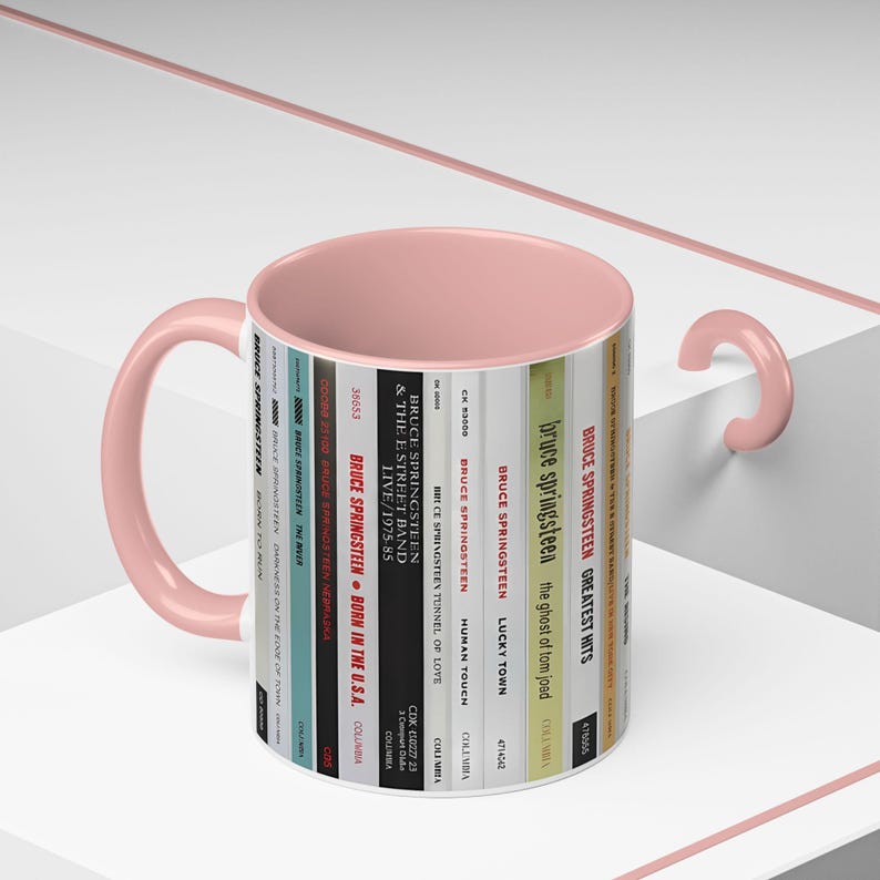 Bruce Springsteen CD Albums Collection Accent Mug image 9