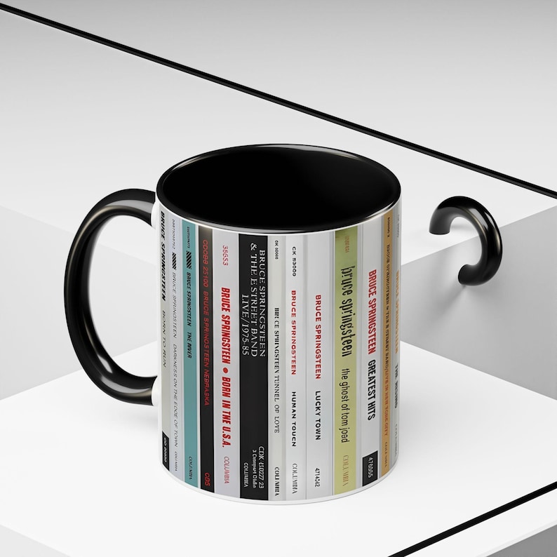 Bruce Springsteen CD Albums Collection Accent Mug image 5
