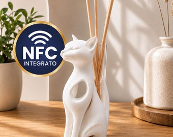 Bomboniera Matrimonio con NFC – Diffusore a Forma di Gatto