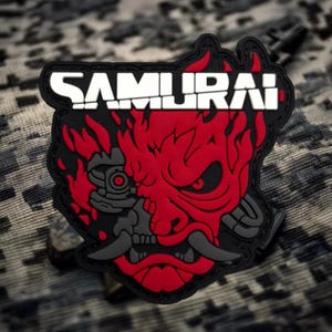 Red Devil Tactical Patch PVC Military Morale Badge Glow in the Dark Hook Loop Backpack Clothing Decorative Accessory