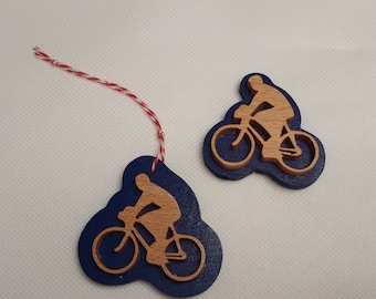 Bicycle ornament or magnet, gift for bicyclist, Bicycle christmas ornament