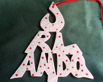 Orlando, handcrated tree shaped ornament