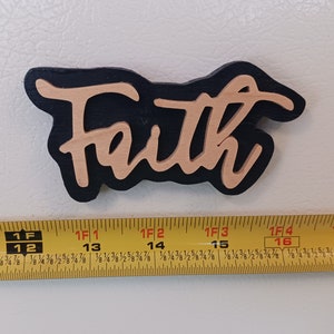 Inspirational words, refrigerator magnets, religious themed, handcrafted with scroll saw image 2