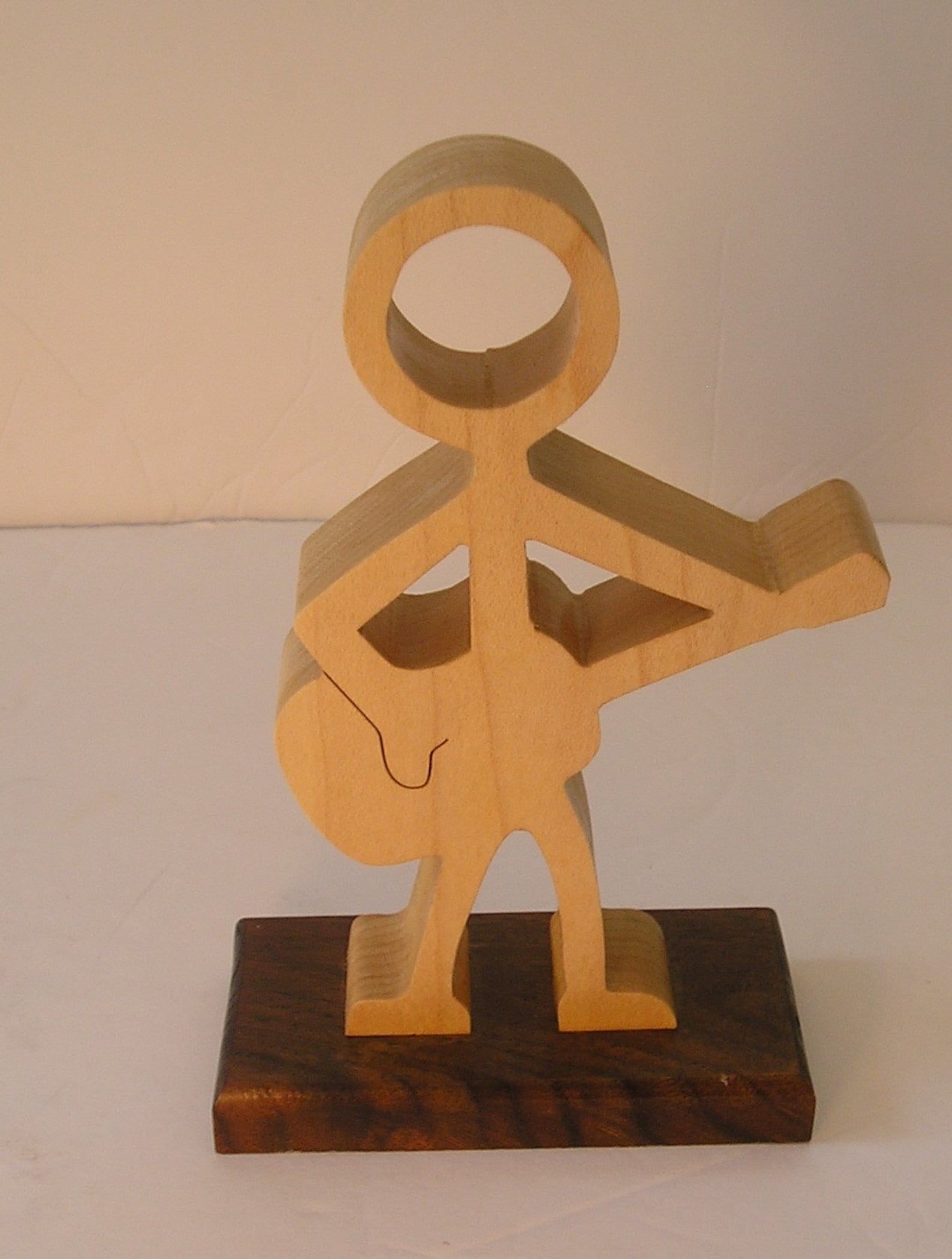Stick Figure Guitarist Guitar Scroll Saw Cut Out Musical Etsy