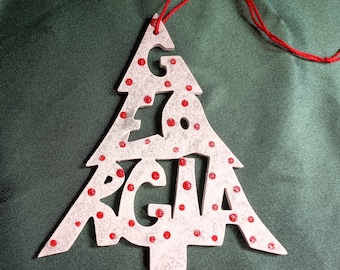 Georgia ornament, tree shaped