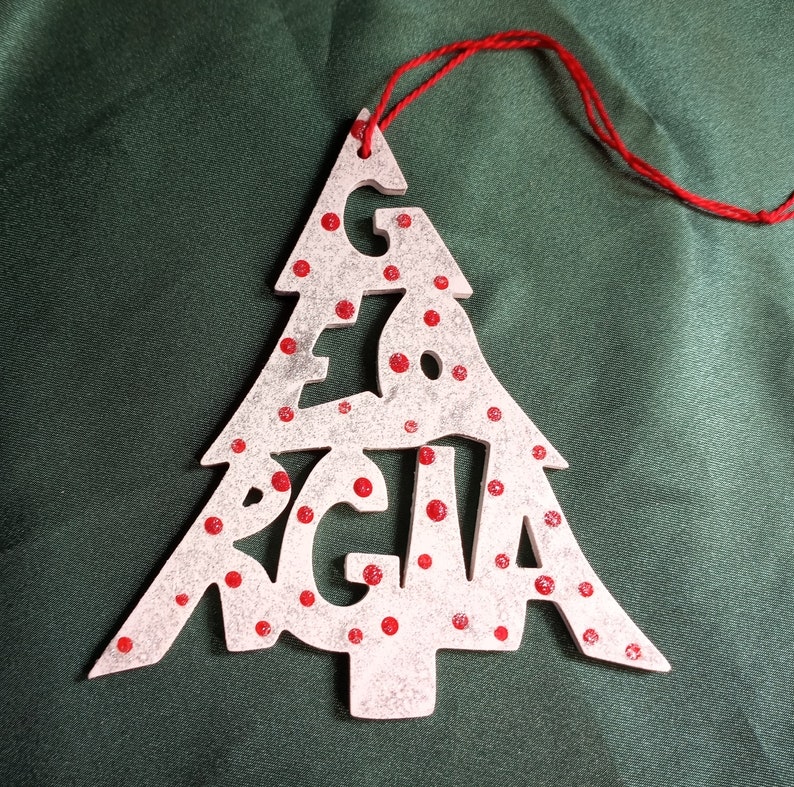 Georgia ornament, tree shaped image 1