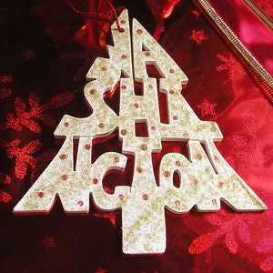 Washington ornament, tree shaped, handcrafted, Christmas ornament image 4