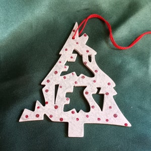 Key West, handcrafted tree shaped ornament