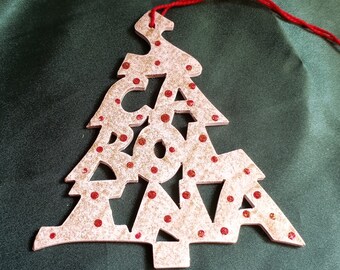 South Carolina ornament, tree shaped