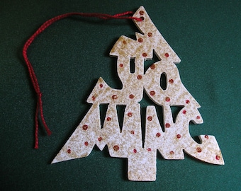 Wyoming ornament, tree shaped